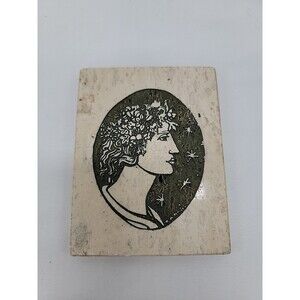 Vintage Rodney M. Winfield Stone Carving Tile 4.5x3.5
